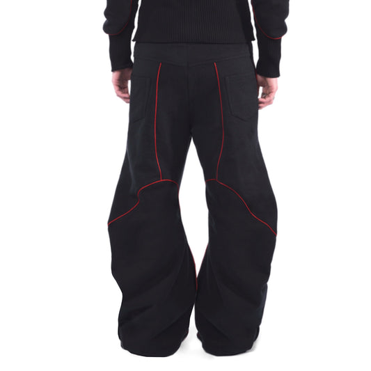 Engineered Jogger Black Red (PREORDER)
