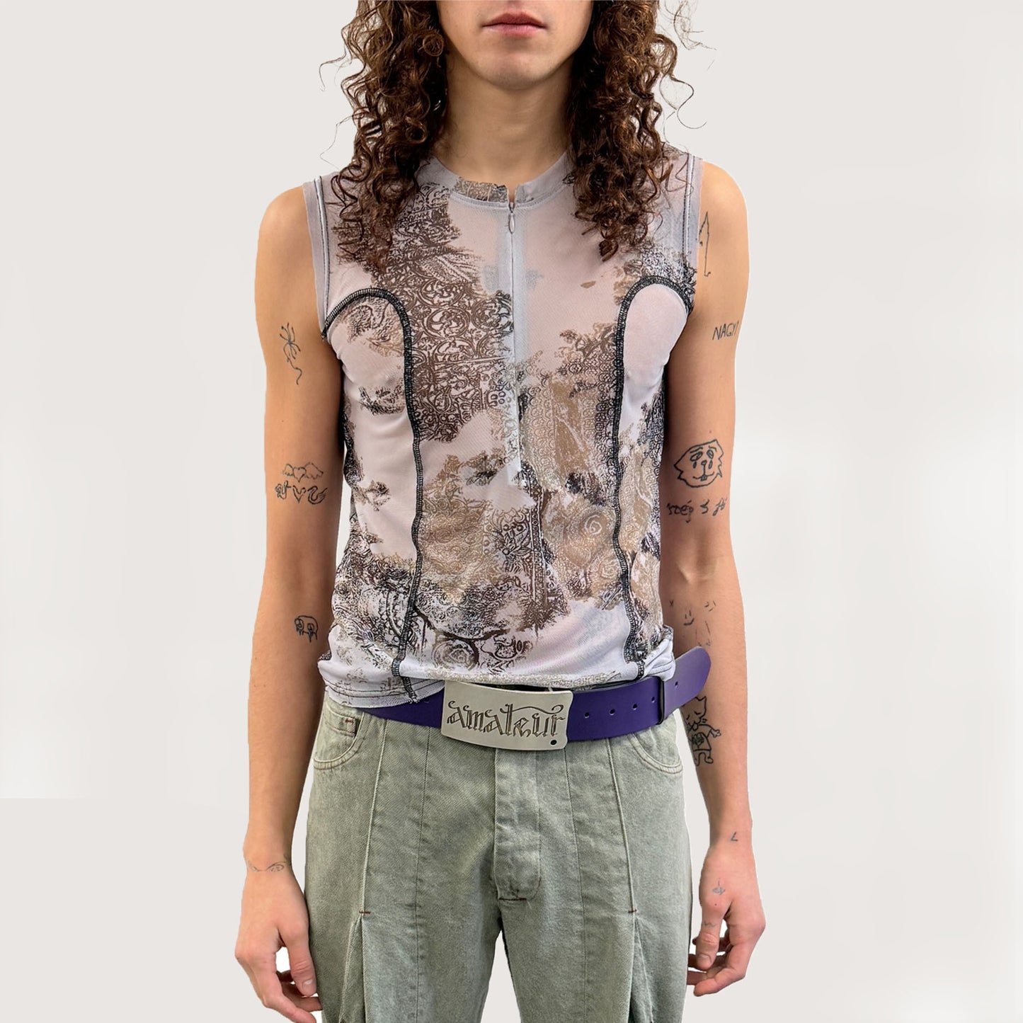 Ben Tank White Multi