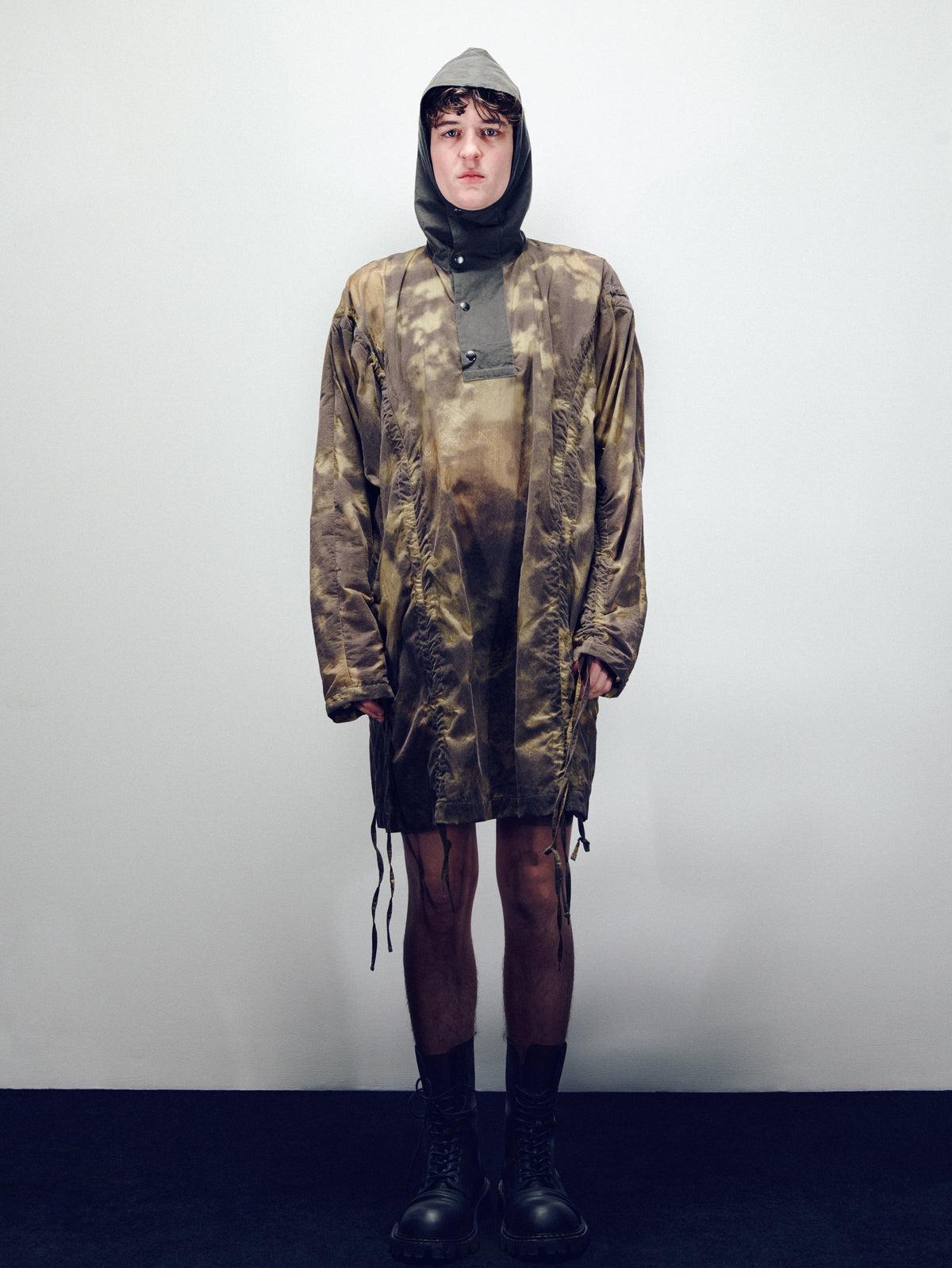 Civilian Long Windbreaker Khaki Brown