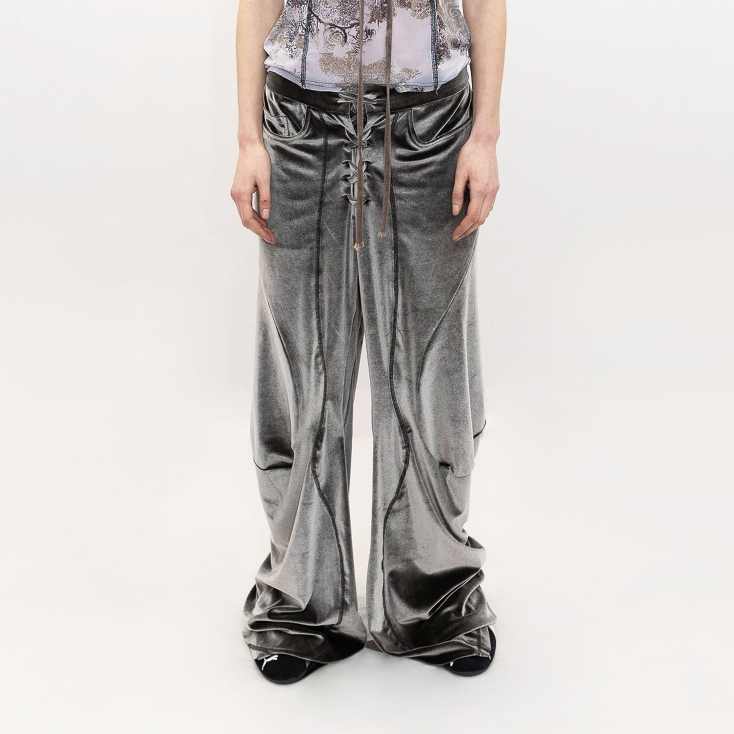 Malpensa Jogger Pewter Velvet