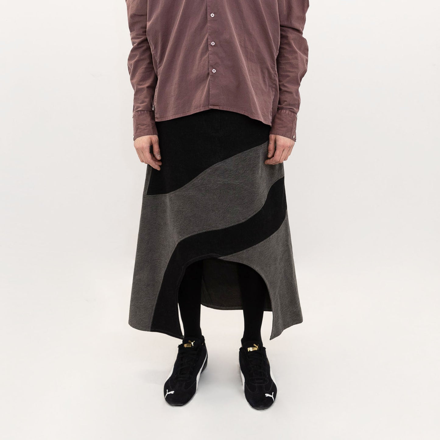Vortex Skirt Black Charcoal