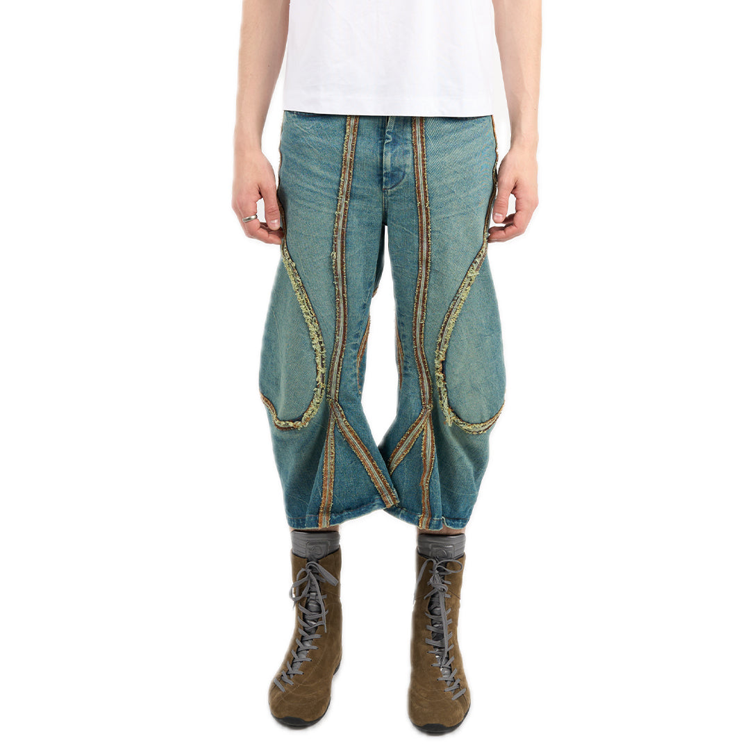 Wasteland Culottes Denim Cyan