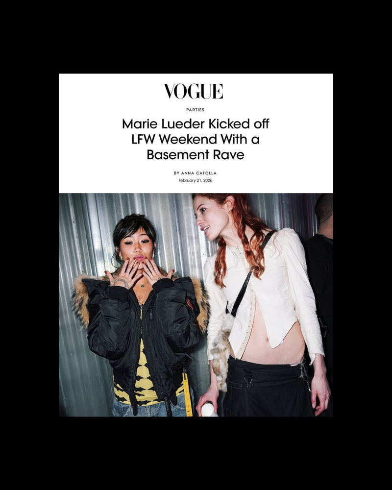 Marie Lueder Kicked off LFW Weekend With a Basement Rave