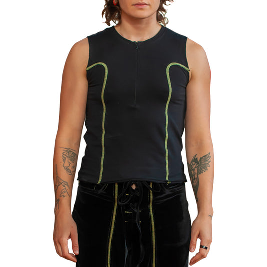 Prince Tank Black Yellow