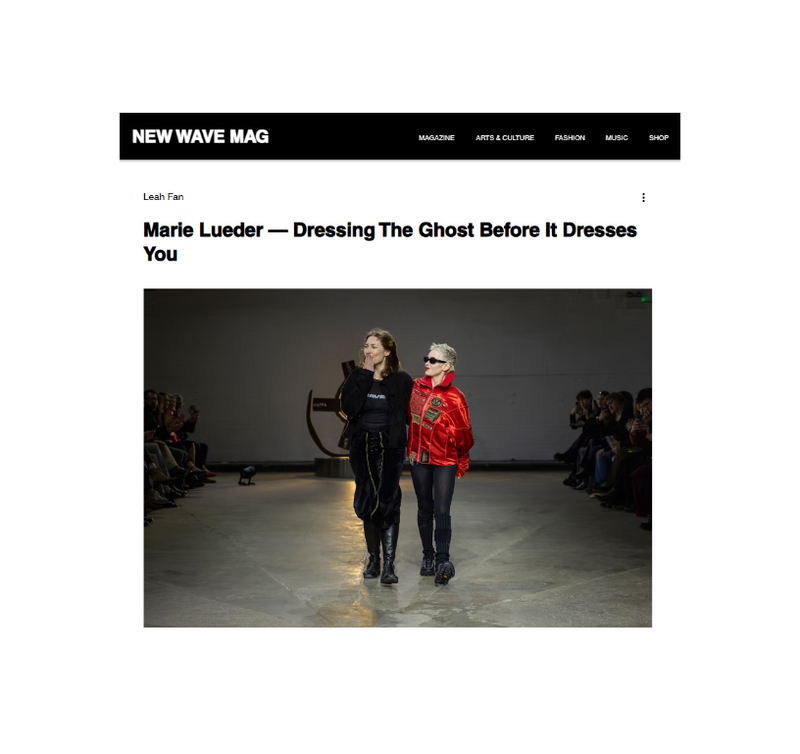 Marie Lueder — Dressing The Ghost Before It Dresses You